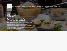 Tablet Screenshot of kelpnoodles.com